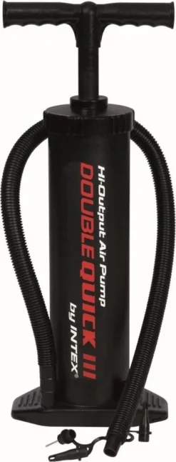 Intex 68615 Quick Doppelhub Luftpumpe, Höhe: Ca. 48 Cm - Farbe: Schwarz