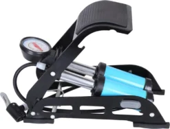 2-Zylinder Fußpumpe Tretluftpumpe Fahrradpumpe Alle Ventile Luftpumpe Mit Manometer Doppelzylinder Fußluftpumpe Fahrrad Ventile Manometer 7 Bar Fahrrad Auto Ball 65cm Retoo -Campingbedarf Geschäft 99160a89bd02f525b2fcbea2e89d4f9d