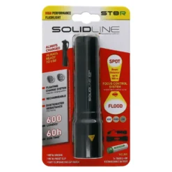 SOLIDLINE Taschenlampe Aufladbar ST8R Mit Clip 600 Lm -Campingbedarf Geschäft 99b039086061e07afc40d242fa2cb988