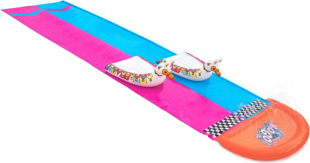 Bestway Sport H2OGO!™ 2er-Wasserrutsche Mit Aufblasbaren Lama-Schwimmtieren 488 Cm Wasserspielzeug Wasserspaß 0 – Bild 16