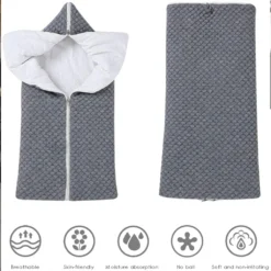 Neugeborenen Wickeldecke, Multifunktional Winter Warme Schlafsack Kinderwagen Decke Für 0-12 Monate Baby Jungen Oder Mädchen -Campingbedarf Geschäft a27ad9b645acfd88d1df51927fcf5cef