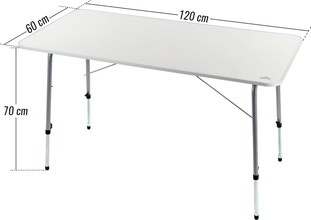 Via Mondo Campingtisch "Pliante" Für 4 Personen Höhenverstellbar Stabil Beine Klappbar – Bild 7