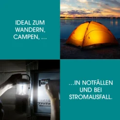 EASYmaxx Akku-Lampe Mit Radio - Lädt über Solar, Kurbel Und USB -Campingbedarf Geschäft a3242a4c930bcf8fd3e5ed225968dcc2