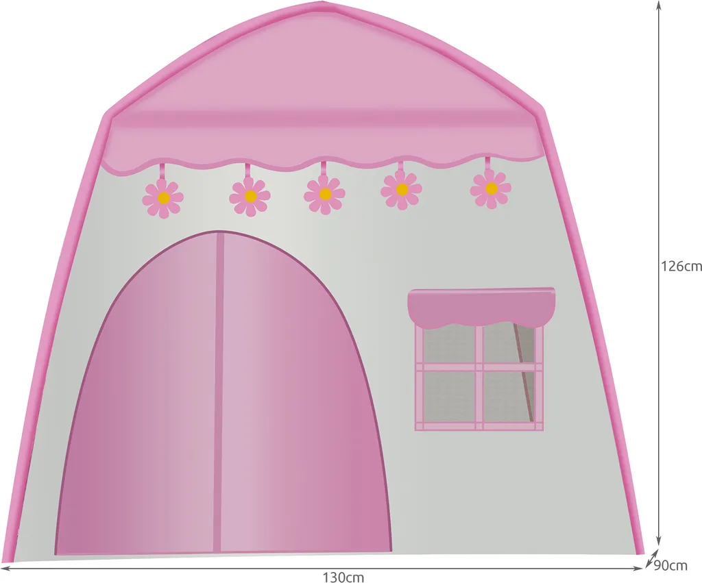 Kinderzelt Spielzelt Spielhaus Zelthaus Schloss Kinder LED-Lampen 17489 – Bild 2