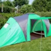 Campingzelt Loksa, 4-Mann Zelt Kuppelzelt Igluzelt Festival-Zelt, 4 Personen Grün