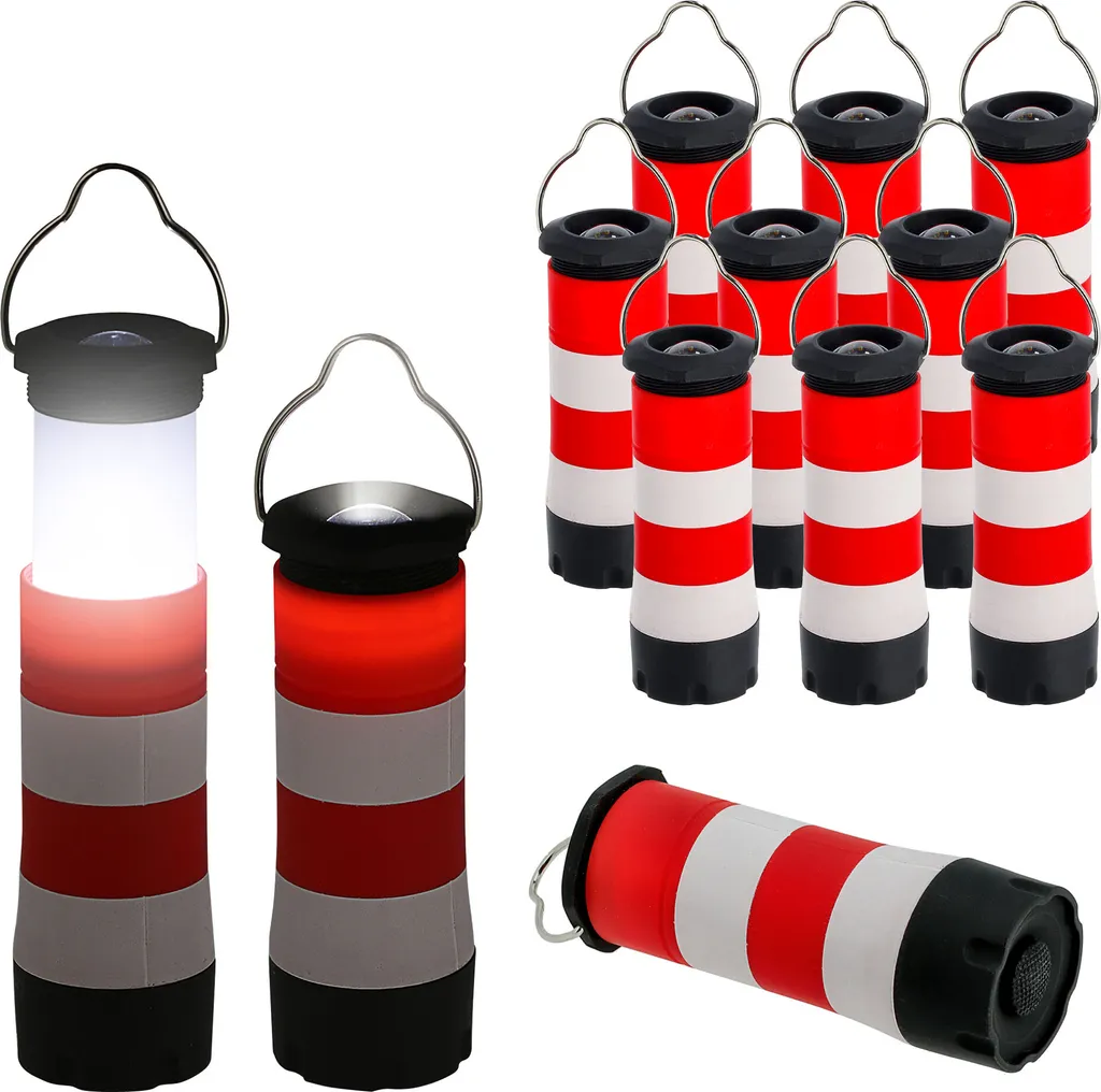 3in1 Taschenlampe Leuchtturm 12er Set Im Display Multifunktionslampe Tischlampe Hängelampe Lampe Ausziehbar Zoomfunktion – Bild 6
