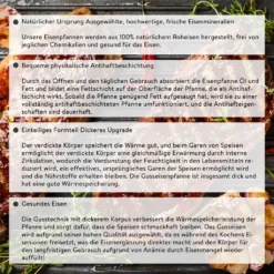 Mucola Gusseisen Feuertopf Gusstopf Inkl. Deckelgriff 2in1 Kochtopf & Pfanne 4,2L Dutch Oven Potjie Camping Kochgeschirr -Campingbedarf Geschäft a88abcc219158915508221a16e91feb4