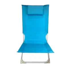 Strandstuhl Mit Kopfpolster - Hellblau - Klappbar -Campingbedarf Geschäft a8ac5b7090e3950eeb518038a11c92ac