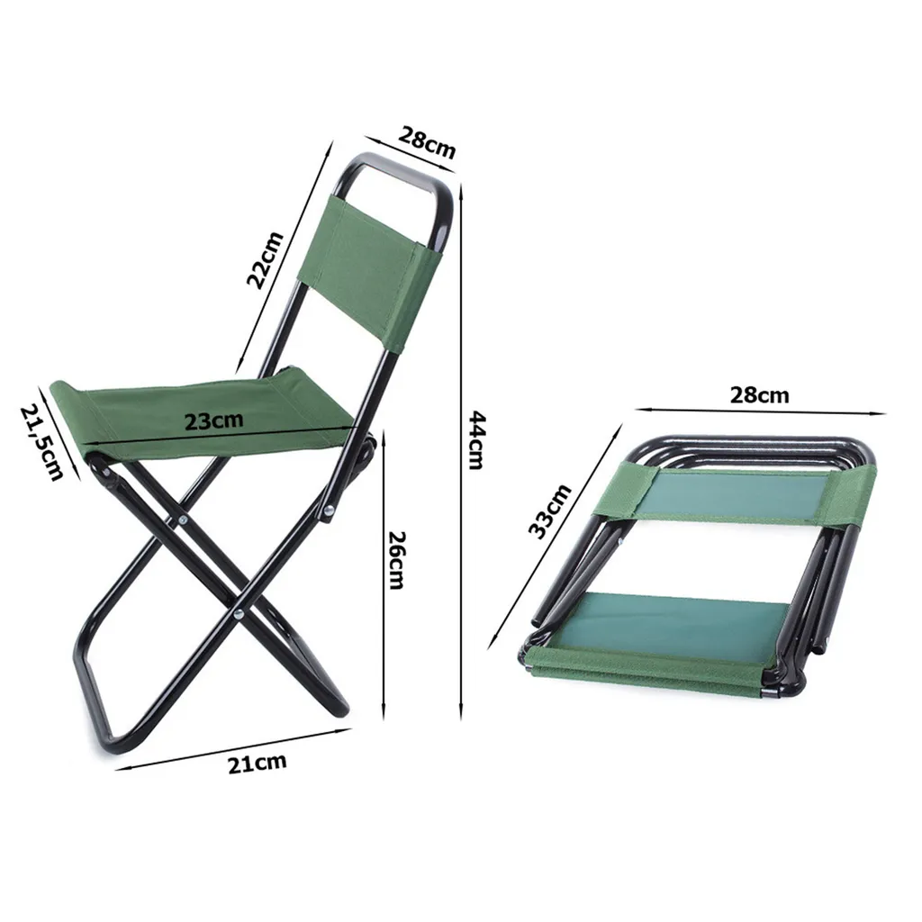 Campingstuhl Lehne Mini Angelstuhl Falthocker Klapphocker Campinghocker Angler – Bild 2