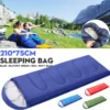 Camping Umschlag Schlafsack Mumienschlafsack Zelten Deckenschlafsack 210x75CM -Navy Blau