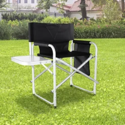 Regiestuhl Mit Tisch Und Tasche - 47x57x79cm - Aluminium-Polyester - Max 120kg
