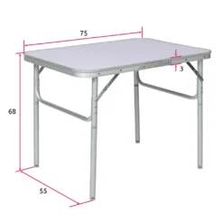 Tectake Camping Klapptisch Aus Aluminium 75x55x68cm - Grau -Campingbedarf Geschäft ab0282bcb0e389ba5d698270eaa95f46