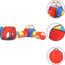 VidaXL Kinder-Spielzelt Mehrfarbig 190x264x90 Cm