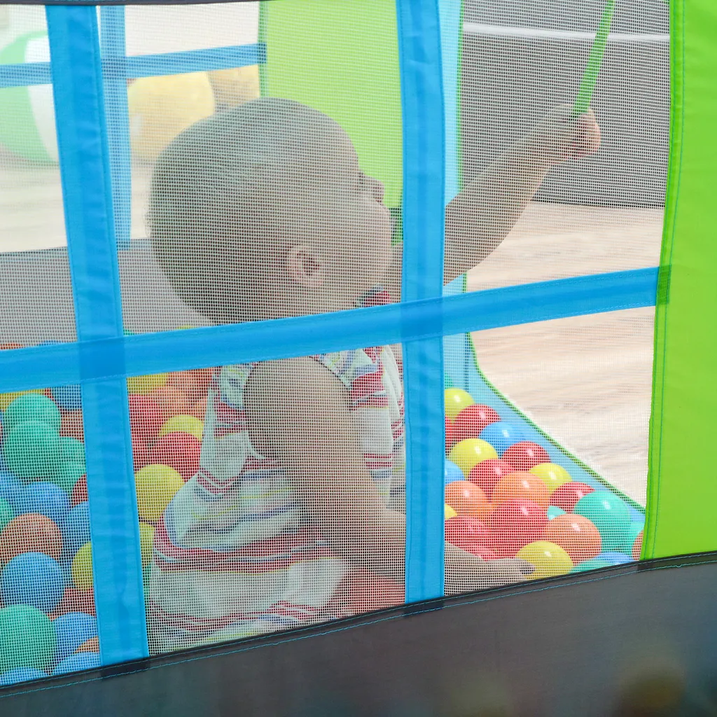 Bällebad Spielzelt 90x90x110cm Popup Baby Spielhaus Kinder-Zelt Blau – Bild 8
