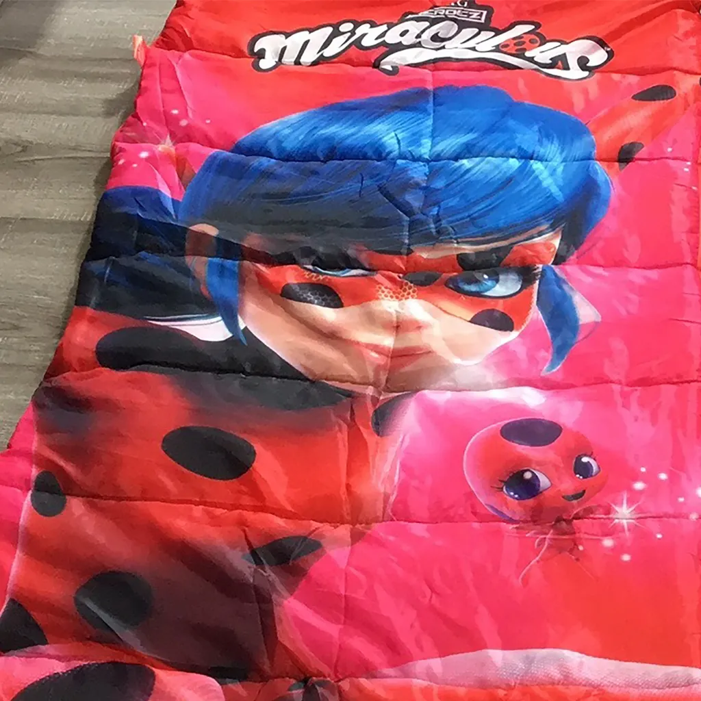 Miraculous Stars Kinder-Schlafsack 140 Cm + 30 Cm (Kapuze) X 70 Cm – Bild 3