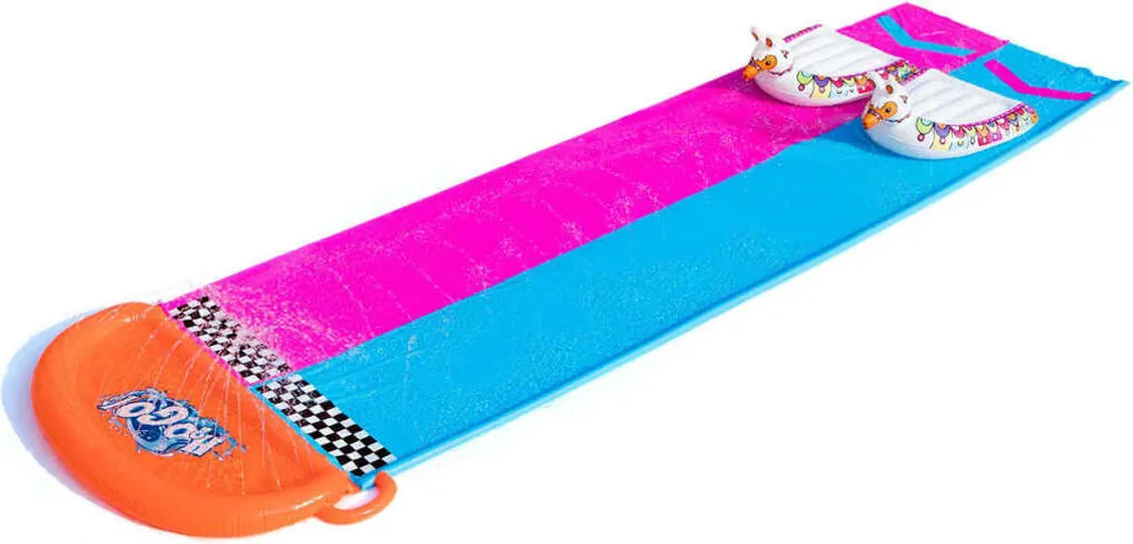 Bestway Sport H2OGO!™ 2er-Wasserrutsche Mit Aufblasbaren Lama-Schwimmtieren 488 Cm Wasserspielzeug Wasserspaß 0 – Bild 9