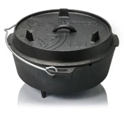 Petromax Feuertopf Dutch Oven Set Pflegepaste Deckelheber FT6 Mit Füßen