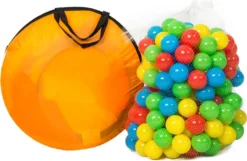 Tectake Spielzelt Pyramide Mit Tunnel, 200 Bällen Und Tasche - Bunt -Campingbedarf Geschäft be8bef6216717be720546fac5b280027