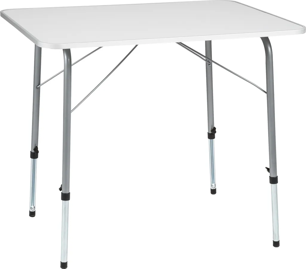 Tectake Camping Klapptisch Höhenverstellbar 80x60x68cm - Grau