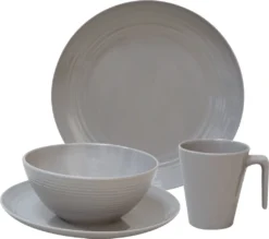 Melamingeschirr Campinggeschirr 16 Teilig Seramika Latte