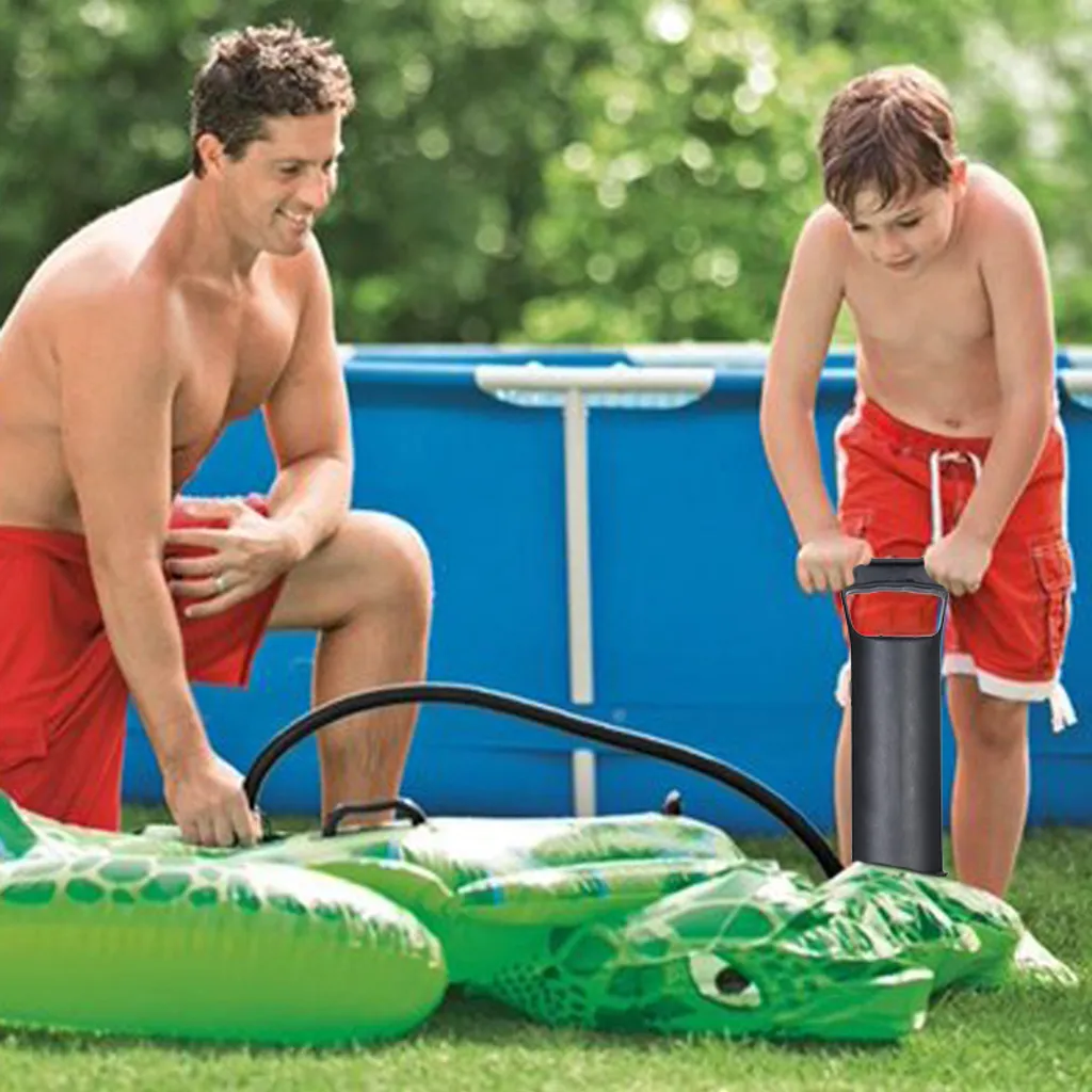 Handpumpe Doppelhub Manuelle Matratzenpumpe 2 Düsenaufsätze Hand Pumpe 2X 1,2 Liter Pumpleistung Doppelhubpumpe Handluftpumpe Retoo – Bild 4