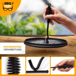 BBQ-Nerd© Deckelheber Für Dutch Oven - Feuertopf Zubehör - 22cm Langer Haken Aus Pulverbeschichtetem Stahl Zum Heben & Tragen Heißer Deckel Und Töpfe 9 BBQ-Nerd© Deckelheber Für Dutch Oven - Feuertopf Zubehör - 22cm Langer Haken Aus Pulverbeschichtetem Stahl Zum Heben & Tragen Heißer Deckel Und Töpfe -Campingbedarf Geschäft c8620ce00b233ce32dc58a701b144777
