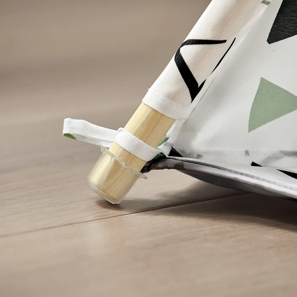 SoBuy OSS03-A02 Tipizelt Spielzelt Zelt Für Kinder Mit 1 Tür Spielhaus Kinderzelt (Weiß/Dreieck) – Bild 7