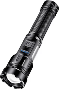 Taschenlampe LED 500 Meter Leuchtweite Militär Taktische USB Wiederaufladbar Wasserdichte Camping Taschenlampe, Notlicht -Campingbedarf Geschäft c9b8b0f05de6472040b06b2311cd52c2