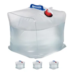 Relaxdays 4er Set Faltbare Wasserkanister 20 L