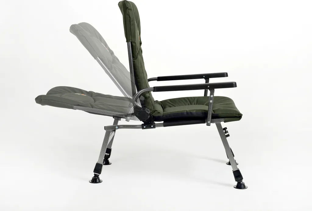 Carp Angelstuhl Campingstuhl F5R Stuhl Deluxe Karpfen Angler Campingstuhl Mit Extra Höhe – Bild 5