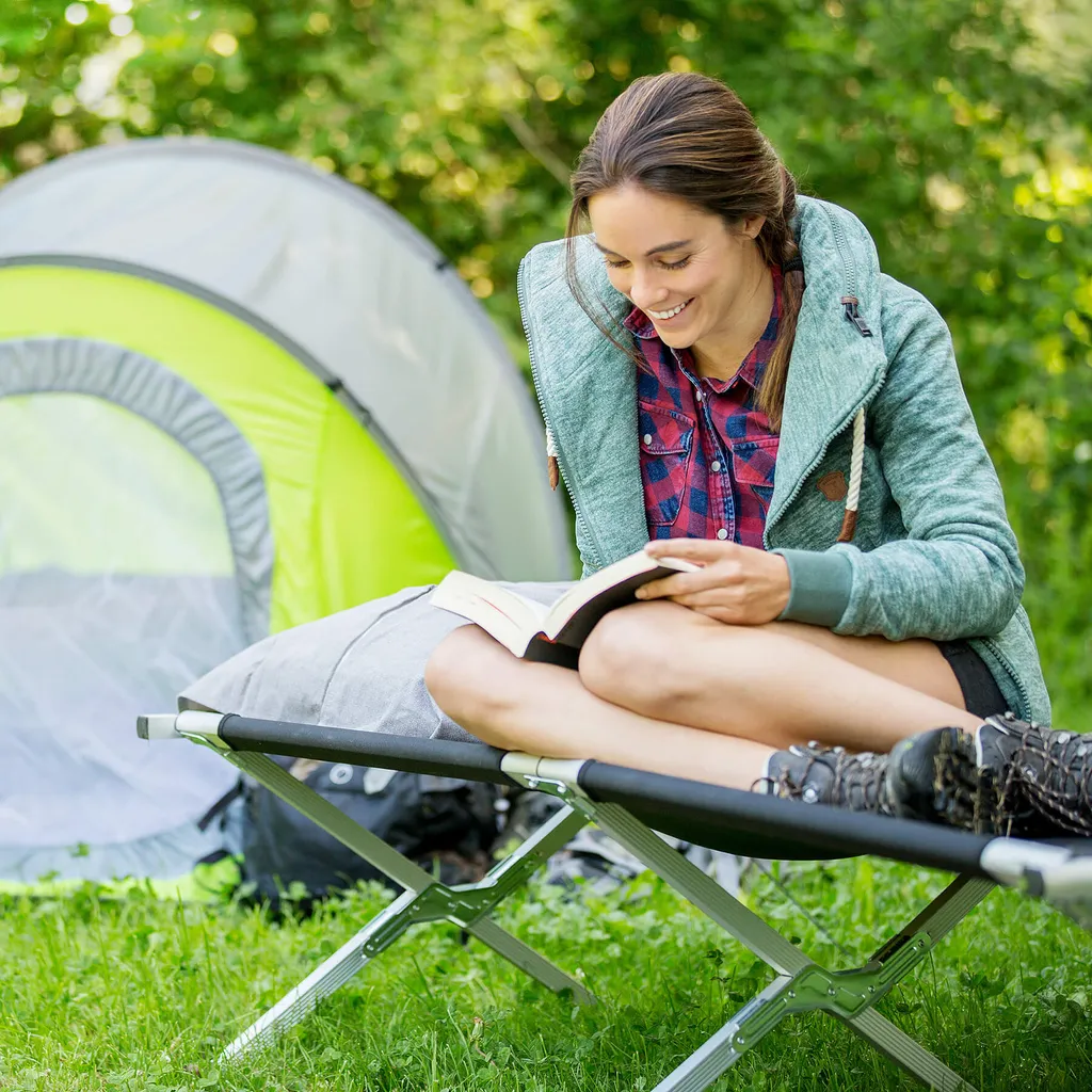 Tectake Feldbett Aus Aluminium - Schwarz – Bild 3