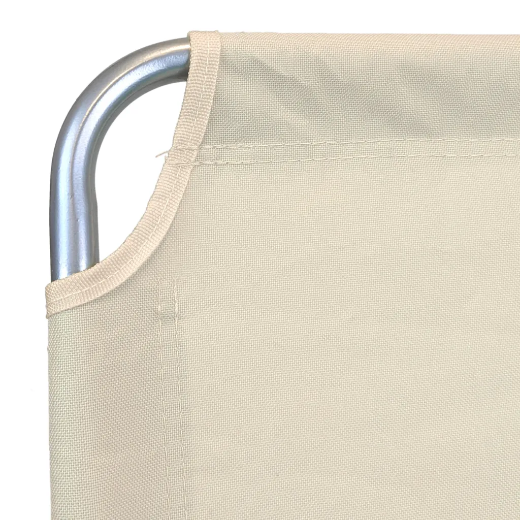 2 Stück Wohaga Campingstuhl 'Texel' Mit Armlehnen, Klappbar - Beige – Bild 3