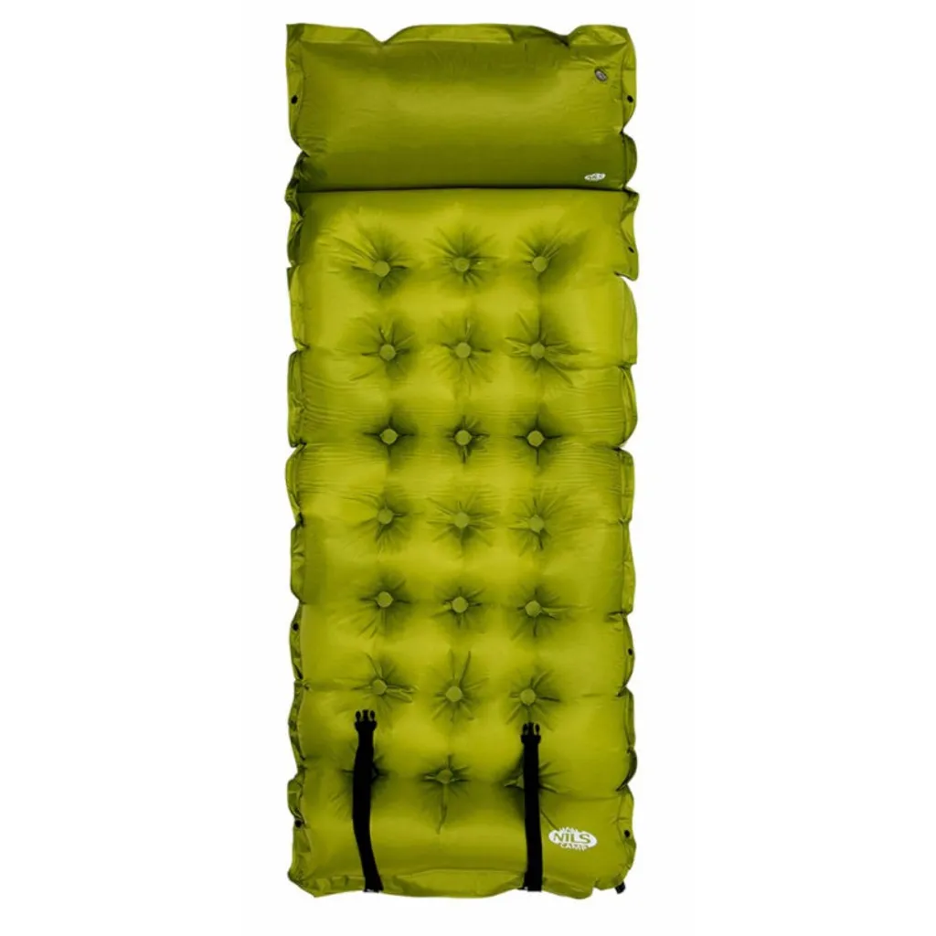 NILS CAMP - Selbstaufblasende Matratze – Luftmatratze Selbstaufblasend - Isomatte Selbstaufblasend – 190x63x3,5 Cm - Grün