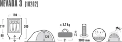 High Peak Zelt Nevada 3P | 10202 -Campingbedarf Geschäft d1a146044d2ecb60dddbb5c2fcd758bb