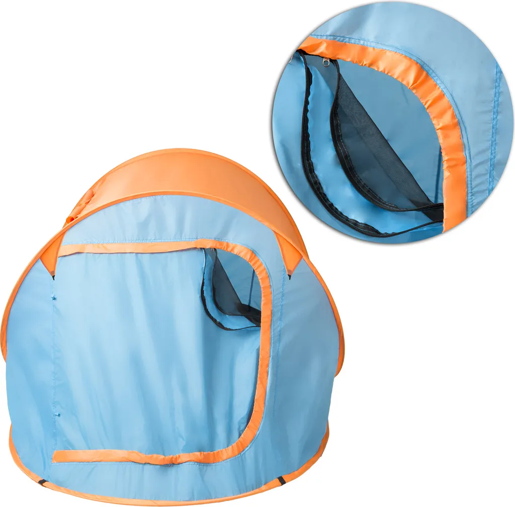 Tectake Pop-Up Wurfzelt - Blau/orange – Bild 5