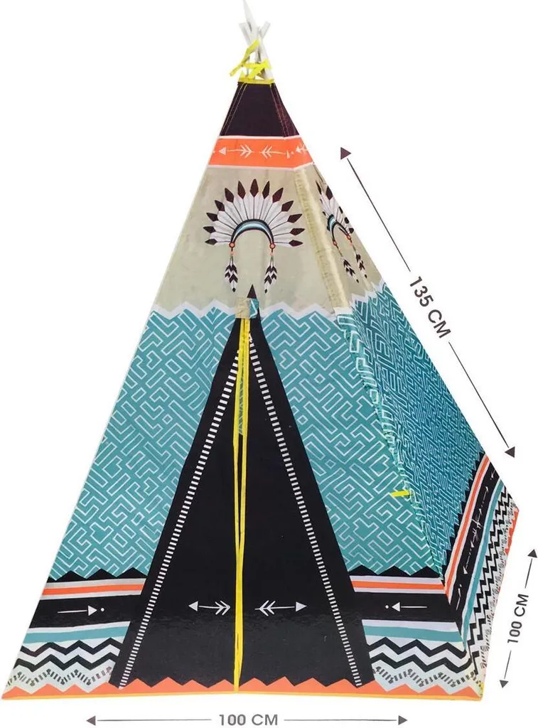 Tipi Zelt Wigwam Kinderzelt Zelt Spielzelt – Bild 3