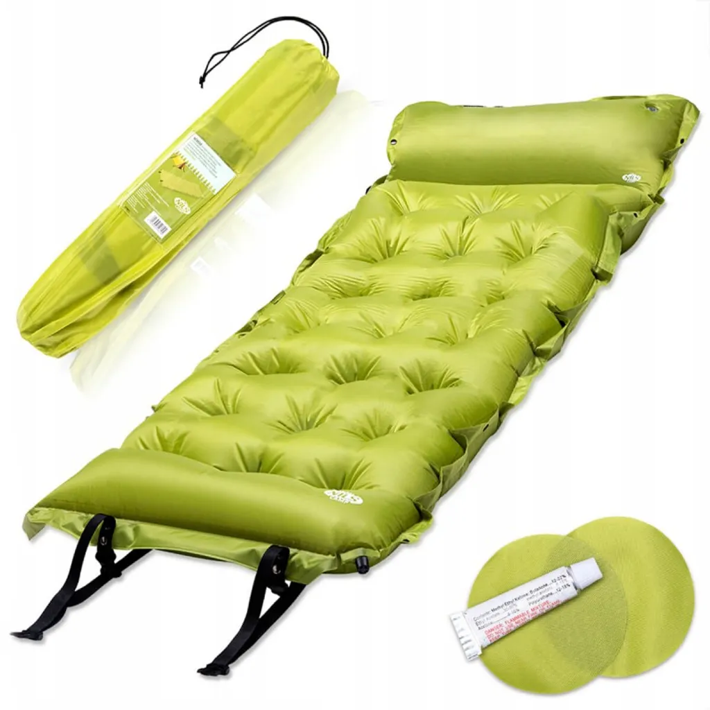 NILS CAMP - Selbstaufblasende Matratze – Luftmatratze Selbstaufblasend - Isomatte Selbstaufblasend – 190x63x3,5 Cm - Grün – Bild 10