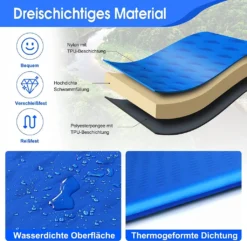 COSTWAY Camping Isomatte 200 X 65 Cm, Campingmatratze Selbstaufblasend, Schlafmatte Inklusive Tragetasche Ultraleicht, Feuchtigkeitsbeständig, Für Camping, Reisen Und Wandern -Campingbedarf Geschäft d7caee5db7813557f7d786c81c851afb