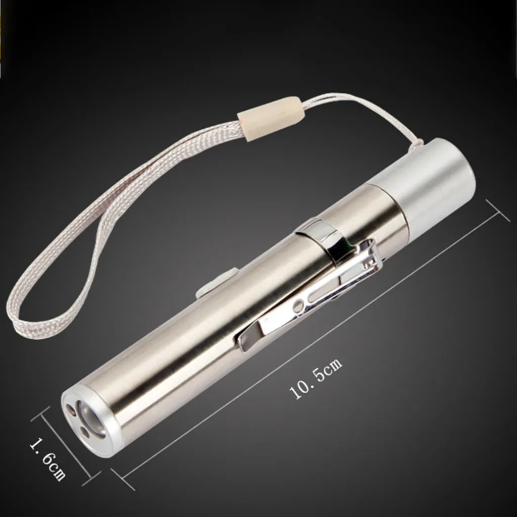 2 Stück LED Taschenlampe 3 In 1 UV Lampe USB Wiederaufladbar – Bild 3