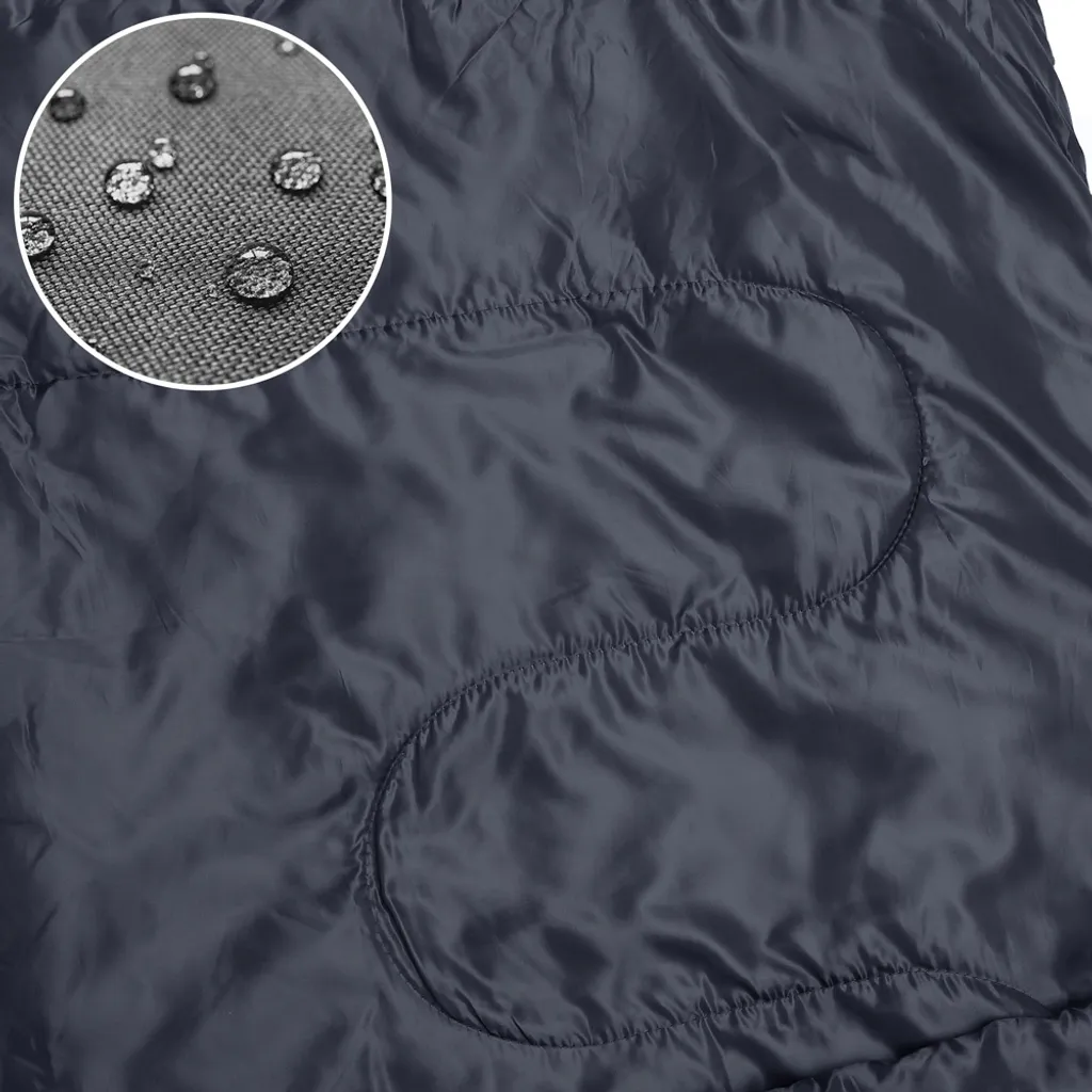 Monzana Schlafsack FRESHMAN Deckenschlafsack 190x75cm -6°C Sommerschlafsack Deckenschlafsack Campingschlafsack Wandern, Farbe:anthrazit – Bild 7