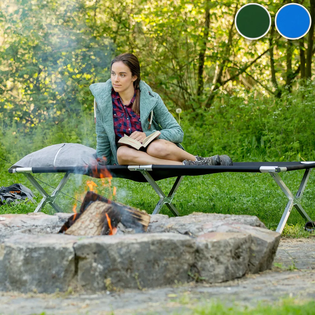 Tectake Feldbett Aus Aluminium - Grün – Bild 2