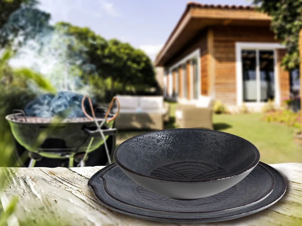 APS Campinggeschirr, Melamin Geschirrset, Picknickgeschirr Für Wohnmobil, Boot – Bild 6