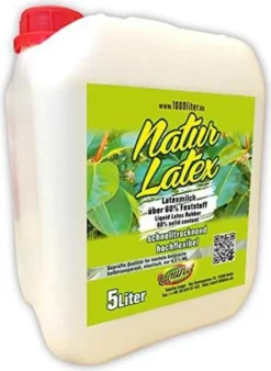 Flüssiglatex Natur 5 Liter Kanister Maskenbildner Basteln Latexmilch Latex
