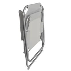 2 Stück Wohaga Campingstuhl 'Texel' Mit Armlehnen, Klappbar - Hellgrau -Campingbedarf Geschäft dd4dbc6f2207570ca177334afcb4301b