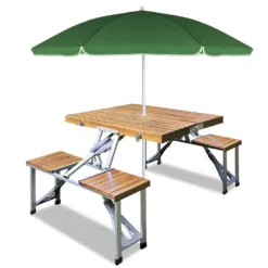 Deuba Alu Campingtisch Mit 4 Stühlen Klappbar Koffertisch Sonnenschirmhalter Tragegriff Sitzgruppe Campingmöbel Set Holz -Campingbedarf Geschäft dd68487463a67fdd41ef3e84ce702018