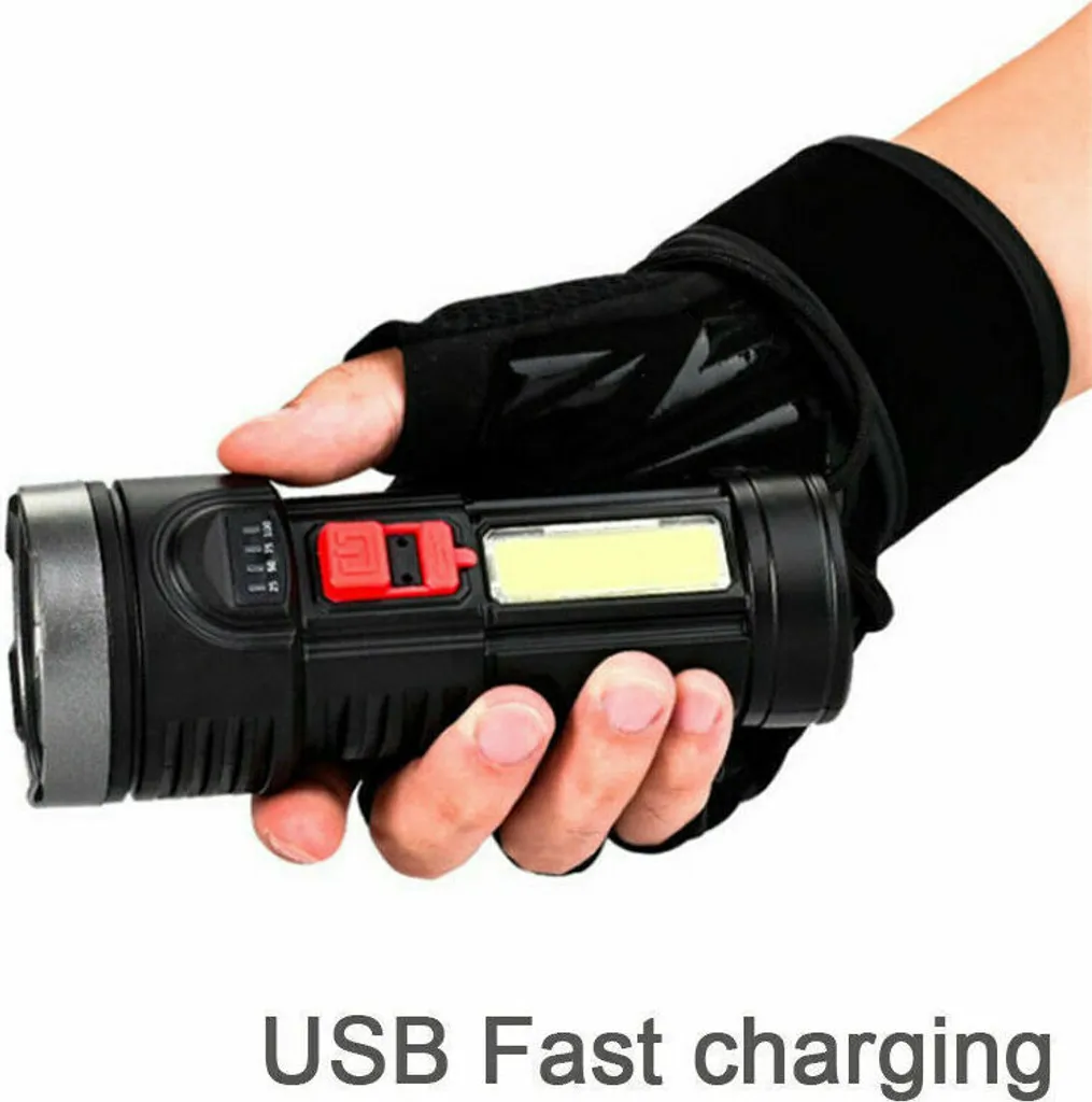 2er Pack 1000000LM Taschenlampe LED USB Wiederaufladbar Taktisches Fackel Mit AKKU – Bild 2