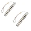 2 Stück LED Taschenlampe 3 In 1 UV Lampe USB Wiederaufladbar