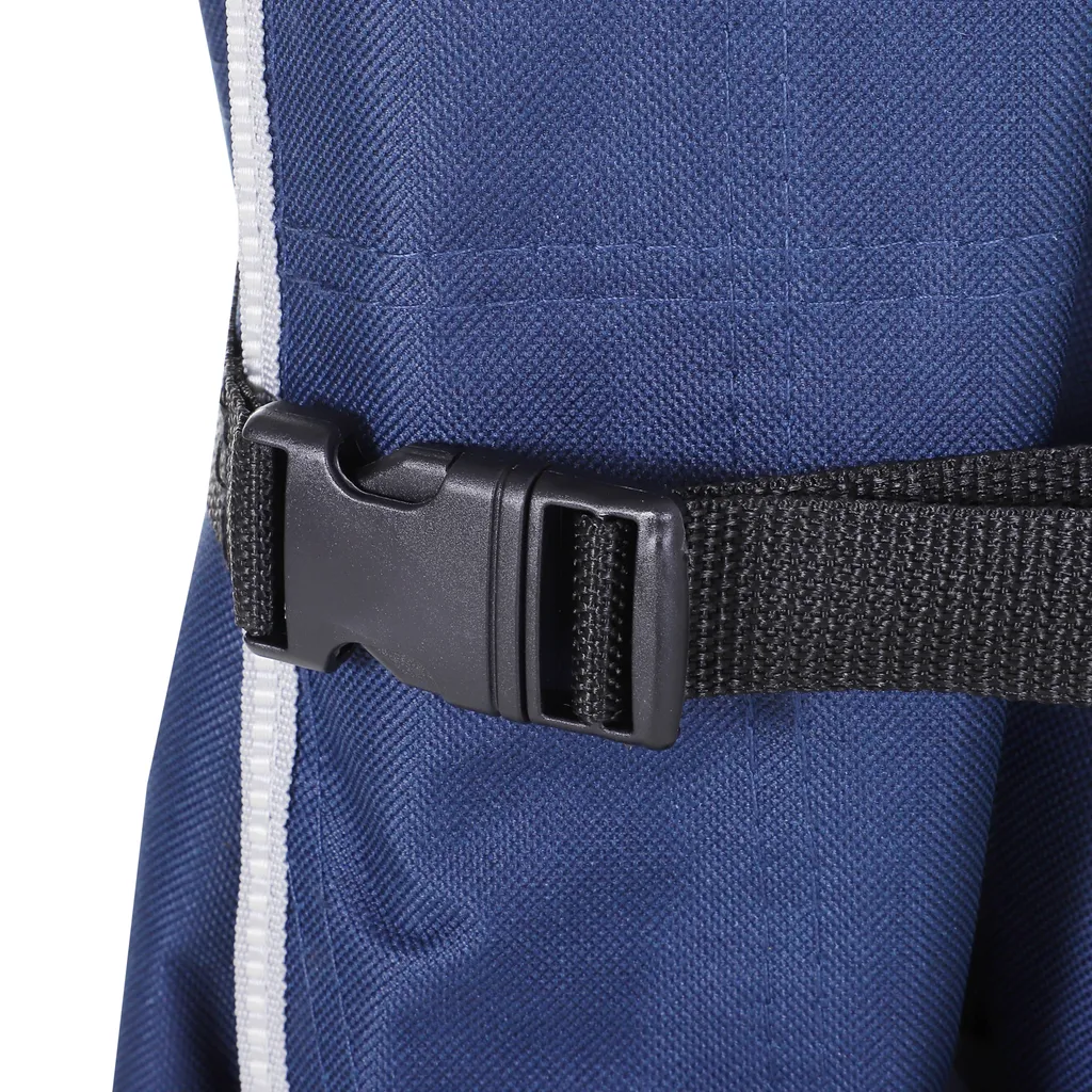 Outsunny Feldbett Mit Aufbewahrungstasche, Faltbares Campingbett, Campingliege, Inkl. Tragetasche, Stahl Oxford, Blau, 190 X 68 X 52 Cm – Bild 9