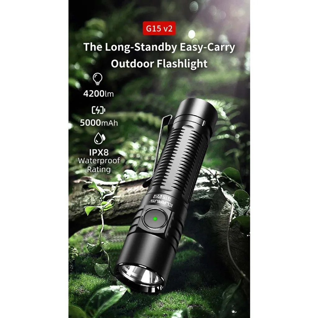 Klarus G15 V2.0 LED Taschenlampe 4200 Lumen – Bild 8