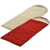 Deckenschlafsack, Outdoor Schlafsack Für Camping Und Zelten, 90 Cm Breit, Baumwolle Bossa Nova/Lamb's Wool, Inkl. Packbeutel, Farbe:rot
